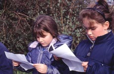 Children at Heddon on the Wall